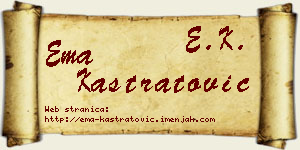 Ema Kastratović vizit kartica